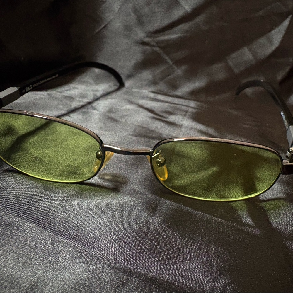 Dolce & Gabbana Black and Yellow Glasses Minimalist Design